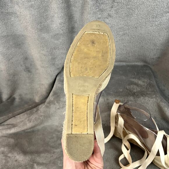 Castaner Carina Wedge Heel Sandals Womens 7 Sand Rope Sole Resort Vacation - Picture 13 of 16